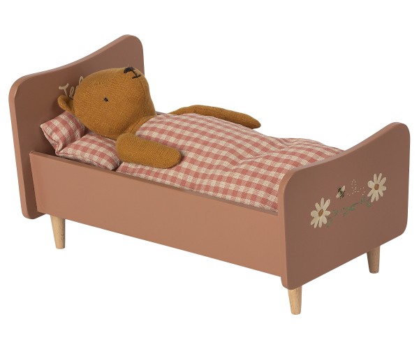 Maileg / Wooden Bed Teddy Mom / Rose