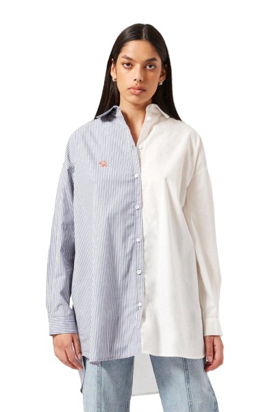 Dr. Denim / Vanja Shirt / Slate Blue Stripe