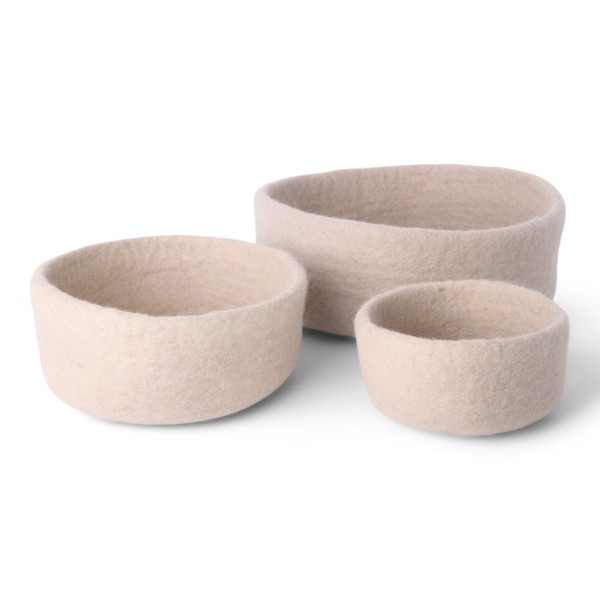Gry & Sif / Bowl Beige - Set of 3