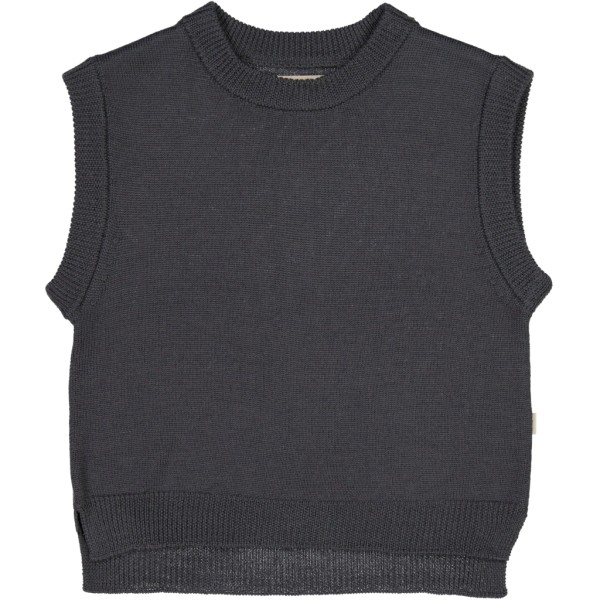 Wheat / Knit Vest Cuba / Black Granite
